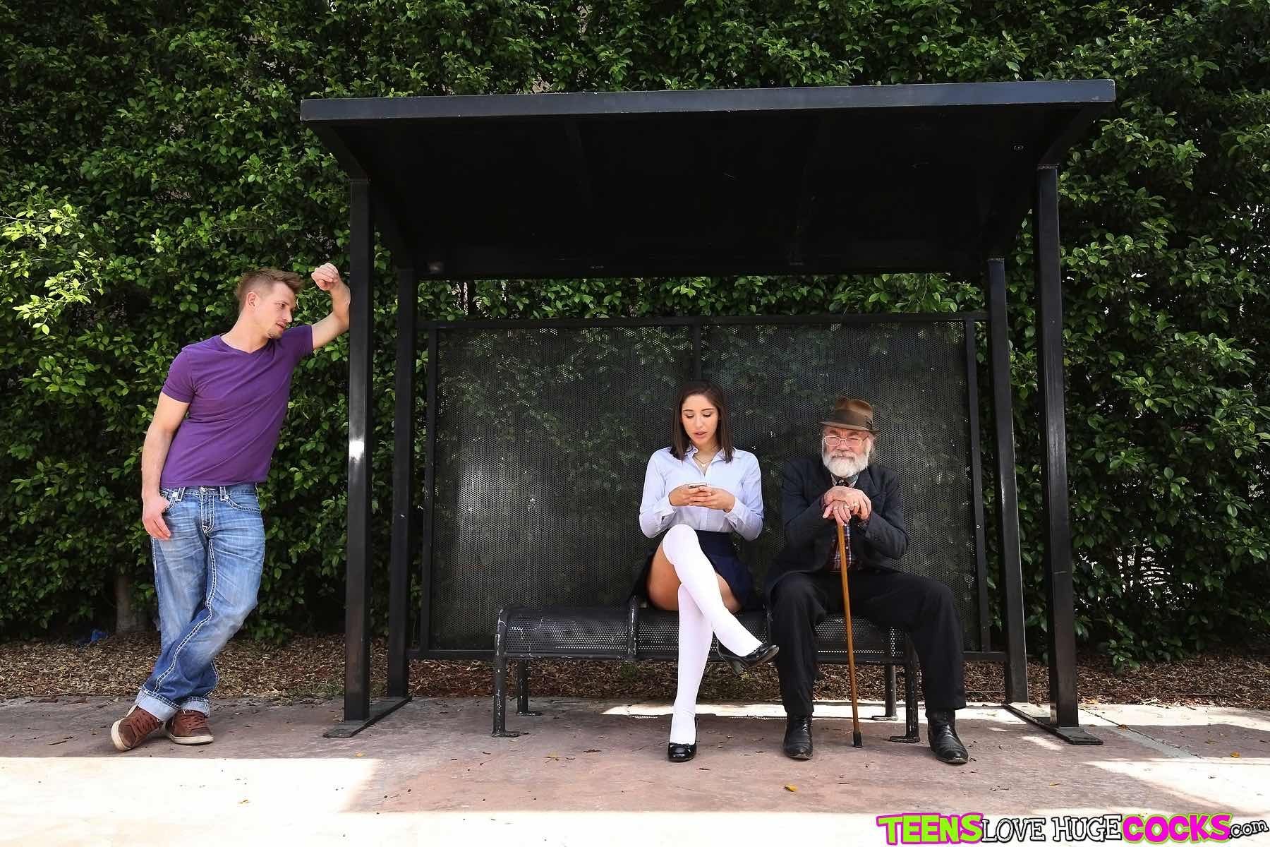 Reality Kings 'Bus bench creepin' starring Abella Danger (Photo 1)